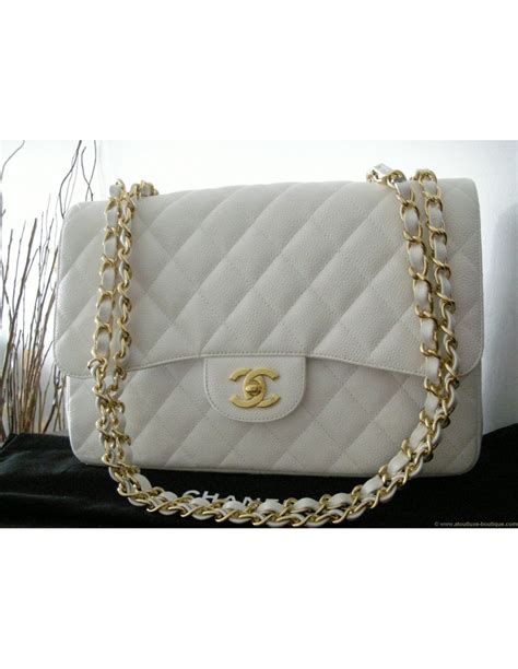 sac chanel blanc prix|chanel sac boutique.